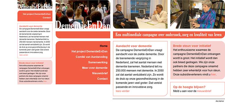 Beeld website dementieendan.nl